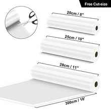 Load image into Gallery viewer, VPCOK Vacuum Sealer Bags 3 Rolls 8” x 10’, 10” x 10’, 11” x 10’ Vacuum Sealer Rolls 3 Pack BPA Free Fit VPCOK Vacuum Sealer Sous Vide Bags for Food Saver Food Storage Bag Roll Vac Storage Meal Prep