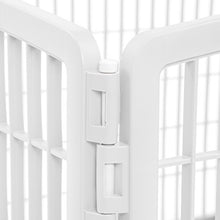 Load image into Gallery viewer, IRIS USA 4-Panel Pet Playpen with Door, size 35.25"L x 35.25"W x 24"H CI-604