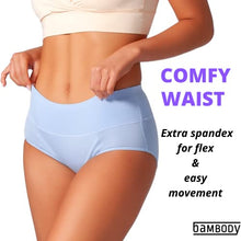 Load image into Gallery viewer, Bambody Absorbent Panty: Period Panties/Maternity & Postpartum Underwear (4X-LARGE, 3 PACK (PINK/BLUE/GREEN))