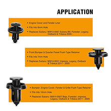 Load image into Gallery viewer, GOOACC 100PCS 7mm 8mm 10mm Compatible with Subaru Push Type Retainer Fasteners Rivets Clips OEM Upgrade for 90914-0007, 90913-0067 & 90914-0051 + Bonus Fastener Remover