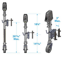 Load image into Gallery viewer, Seachoice 52041 Electric Jack with Caster and 7-Way Connector – Max Load 1,500 Pounds – 6 Inch Wheel Size – 10 Inches of Travel – Black