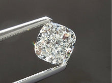 Load image into Gallery viewer, Diamonbella 101 Facets 2 Carat Princess Cushion Cut NSCD Simulated Diamond Ring 925 Silver Platinum Plated Halo (8)