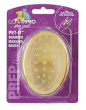 Load image into Gallery viewer, CONAIRPRO dog & cat Pet Brush with Ergonomic Pet-It Design, Dog Brush for Shedding, Shampoo Massage Brush for Bathing