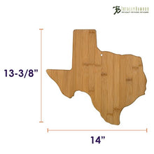 Load image into Gallery viewer, Totally Bamboo Texas State Shaped Bamboo Serving & Cutting Board