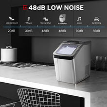 Load image into Gallery viewer, Euhomy Nugget Ice Maker Countertop, Ice Maker 26lb/Day, Self-Cleaning & Auto Water Refill Pellet ice Maker, Sonic Ice Maker for Home/Kitchen/Office.