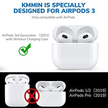 Load image into Gallery viewer, Airpods 3 Case Cover, Waterproof Airpods 3rd Generation Case with Keychain, KMMIN Hard TPU Protector for AirPod 3rd Gen,Wireless Charging Airpods Accessories for Men Women,Front LED Visible Light