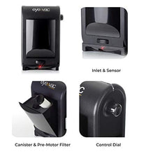 Load image into Gallery viewer, EyeVac PRO Touchless Stationary Vacuum - 1400 Watts Professional Vacuum with Active Infrared Sensors, High Efficiency Filtration, Bag-Less Canister (Tuxedo Black)