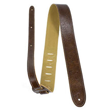 Load image into Gallery viewer, Perri’s Leathers Ltd. - Guitar Strap - Deluxe Italian Leather - Chestnut - Adjustable - For Acoustic / Bass / Electric Guitars - Made in Canada (JW-G7LE-IT68)