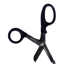 Load image into Gallery viewer, Ever Ready Titanium Bonded Bandage Shears 7 1/4" Bent, Tactical Stealth Black