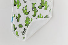Load image into Gallery viewer, Baby Bibs Large Burpy Cloth 4 Pack Gift Set Soft Absorbent Feeding Reflux Drool Teething Bibs, Adjustable Snap Buttons, Funny Designs for Boys & Girls - Desert