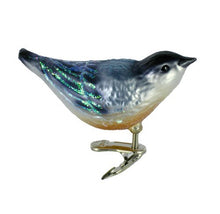 Load image into Gallery viewer, Old World Christmas Ornaments: Nuthatch Glass Blown Ornaments for Christmas Tree