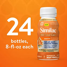 Load image into Gallery viewer, Similac 360 Total Care Sensitive Infant Formula, with 5 HMO Prebiotics for Fussiness & Gas Due to Lactose Sensitivity, Non-GMO, Baby Formula, Ready-to-Feed, 8 Fl Oz, Pack of 24
