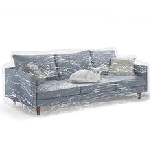 Load image into Gallery viewer, Clear Thicker Couch Cover for Pets, Heavy Duty Cat Scratch Sofa Cover for Protection Against Cat Dog Clawing, Waterproof Plastic Shield Covers for Couch, Sofa Slipover for Storage and Moving