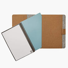 Load image into Gallery viewer, Moonsafari A4 Reusable Notebook Cover & Rocketbook Cover Smart Business Notebook Cover for Everlast, Fusion, Wave, Moleskin and More with Pen Loop & Business Card Holder - Brown,A4/Letter 11" x 8