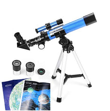 Load image into Gallery viewer, MaxUSee Kids Telescope 400x40mm with Finder Scope for Kids & Beginners + Portable 10X42 HD Monocular with BAK4 Prism FMC Lens for Moon Viewing Bird Watching Wildlife Scenery