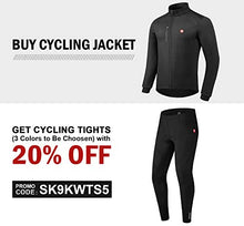 Load image into Gallery viewer, Przewalski Cycling Bike Jackets for Men Winter Thermal Running Jacket Windproof Breathable Reflective Softshell Windbreaker (X-Large,Black)