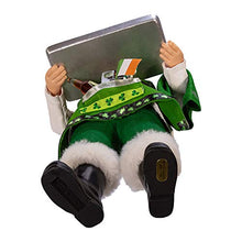 Load image into Gallery viewer, Kurt S. Adler Kurt Adler 10.5-Inch Fabriché Musical Irish Chef Santa, Multi