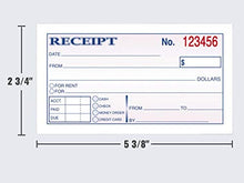 Load image into Gallery viewer, 1InTheOffice Money and Rent Receipt, 2-3/4 x 5-3/8 Inches, 2-Parts, Carbonless, White/Canary, 50 Sets per Book (3 Books)