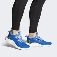 Load image into Gallery viewer, adidas Men's Alphaboost Running Shoe, Blue/Gold Metallic/White, 11.5 M US