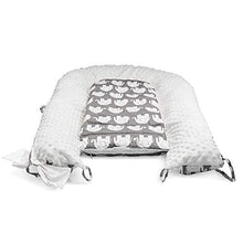 Load image into Gallery viewer, HelloLove Baby Lounger Nest Newborn Infant Baby Bed Deluxe Large Portable Pillow Organic Machine Washable