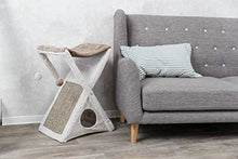 Load image into Gallery viewer, Trixie Pet Products Miguel Fold and Store Cat Tower, 20.25 x 13.75 x 25.5, Gray/Light Gray