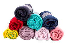 Load image into Gallery viewer, Moda West Case of 24 Wholesale Premium Bulk Soft Fleece Throw Blankets 50 X 60 with Assorted Colors