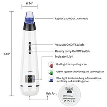 Load image into Gallery viewer, Blackhead Remover,Zdatt Blackhead Vacume Remover -Comedo Pore Extracotr Beauty Device with 5 Probes for Blackhead Remover Vacume Suction Cleanser