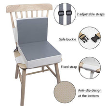 Load image into Gallery viewer, Toddler Booster Seat for Dining Table, Baby Booster Seat for Dining Table Waterproof with 2 Adjustable Seat Belts Safety Buckle