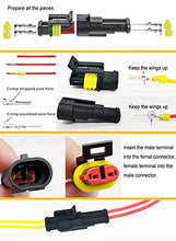 Load image into Gallery viewer, Twippo 352Pcs Waterproof Car Electrical Connector Terminals Automotive Electrical Wire Connector Plug Kit 1/2/3/4 Pin Connectors Male and Female