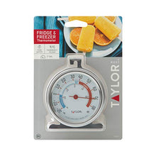 Load image into Gallery viewer, Taylor Precision Products 5924 Large Dial Kitchen Refrigerator and Freezer Kitchen Thermometer, 3 Inch Dial,Silver