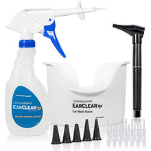 Load image into Gallery viewer, Ear Cleaning Kit by Nuance Medical EarClear Rx Rigid - SELF Earwax Removal kit with Otoscope Penlight, Basin and 20 Disposable Tips