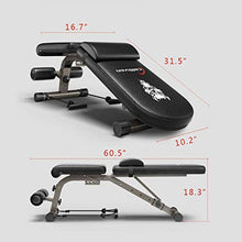 Load image into Gallery viewer, Adjustable Weight Bench Full Body Workout Foldable Incline Decline Exercise Workout Bench Home Gym