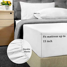 Load image into Gallery viewer, HOMEIDEAS Bed Sheets Set Extra Soft Brushed Microfiber 1800 Bedding Sheets - Deep Pocket, Wrinkle & Fade Free - 4 Piece(Queen,White)