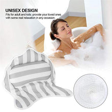 Load image into Gallery viewer, Spa Bath Pillow Luxury Bathtub Cushion 3D Air Mesh Headrest for Tub with 6 Suction Cups for Neck Head Shoulder and Back Support Great for Hot Tub Jacuzzi Spas