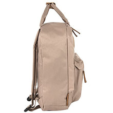 Load image into Gallery viewer, Canvas Mini Backpack for Everyday & Day Pack Rucksack in Solid Color Blocks (Almond)