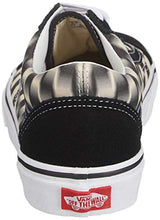 Load image into Gallery viewer, Vans Men's Old Skool Skate Shoe (10.5 Women / 9 Men, (Blur Check) Black/Classic White)