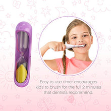 Load image into Gallery viewer, Brusheez Kid's Electric Toothbrush Set - Sparkle The Unicorn - Includes Battery-Powered Toothbrush, 2 Brush Heads, Cute Animal Cover, Sand Timer, Rinse Cup & Storage Base