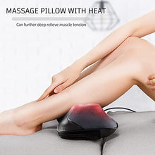 Load image into Gallery viewer, VIKTOR JURGEN Shiatsu Back and Neck Massager, Deep Tissue Kneading Neck Massage Pillow with Heat for Full Body Muscle, Shoulder, Foot at Home, Car, Office, Relaxation Gifts for Men, Women
