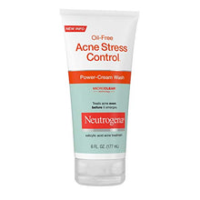 Load image into Gallery viewer, Neutrogena Oil-Free Acne Stress Control Power-Cream Face Wash, Salicylic Acid Acne Treatment for Acne-Prone Skin, 6 fl. oz (Pack of 3)