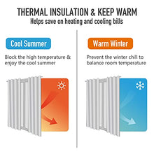 Load image into Gallery viewer, 100% Blackout Curtains Extra Wide Blackout Curtains 100 Inch Patio Door Curtains Linen Blackout Curtain Burlap Curtains for Sliding Glass Door(W100 x L84 1 Panel, Gray)