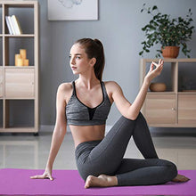Load image into Gallery viewer, Smartor 6mm Extra Thick Yoga Mat for Women, Non-Slip Exercise & Fitness Mat with Carrying Strap, High Density Workout Mat for Yoga, Pilates & Floor Exercises, 72" x 24" x 1/4", Purple