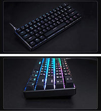Load image into Gallery viewer, GK61 Hot Swappable Mechanical Gaming Keyboard - 61 Keys Multi Color RGB Illuminated LED Backlit Wired Gaming Keyboard, Waterproof Programmable, for PC/Mac Gamer, Typist (Gateron Optical Red, Black)