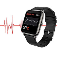 Load image into Gallery viewer, MuGo Smart Watch, IP67 Swimming Waterproof, Activity Tracker with 1.4" Touch Screen, Fitness Tracker with Heart Rate Monitor, Watch Heart Rate Monitor Smart Watches for Men Women, Black