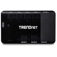 Load image into Gallery viewer, TRENDnet 4-Port USB 3.1 Sharing Switch, TK-U404, 4 x USB 3.1 for Computers, 4 x USB 3.1 for Devices, Flash Drive Sharing, Scanners, Printers, Mouse, Keyboard, Windows & Mac Compatible