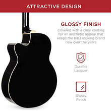 Load image into Gallery viewer, Best Choice Products Acoustic Electric Bass Guitar - Full Size, 4 String, Fretted Bass Guitar - Black