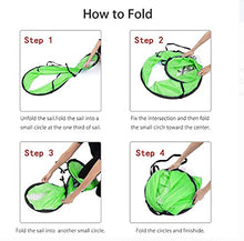 Load image into Gallery viewer, Arya Life 42 inches Downwind Wind Sail Kit Kayak Wind Sail Kayak Paddle Board Accessories,Easy Setup & Deploys Quickly,Compact & Portable,Green