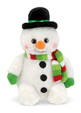 Load image into Gallery viewer, Bearington Snowball Plush Stuffed Animal Snowman, 7 inches