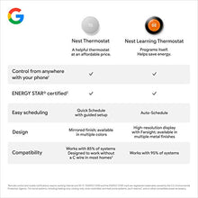 Load image into Gallery viewer, Google Nest Thermostat - Smart Thermostat for Home - Programmable Wifi Thermostat - Snow