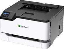 Load image into Gallery viewer, Lexmark C3224dw Color Laser Printer with Wireless capabilities, Standard Two Sided printing, Two Line LCD Screen with Full-Spectrum Security and Prints Up To 24 ppm (40N9000),White, Gray