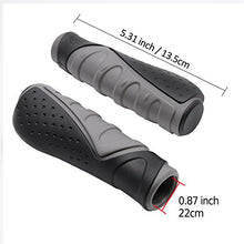 Load image into Gallery viewer, TRELC Antislip Bicycle Handlebars Grips Protector For Bicycle/ Mountain Bike/ Road Bike/ Folding Bike (Black+Grey)